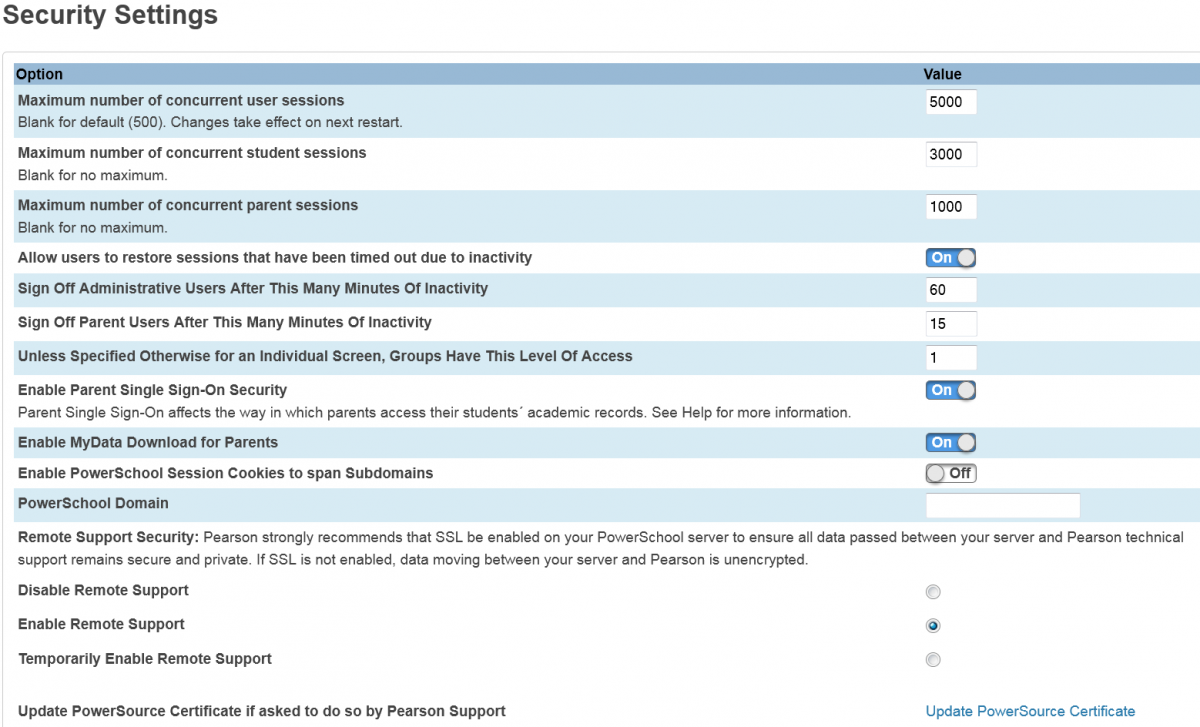 Powerschool timeout ncedcloud iam service